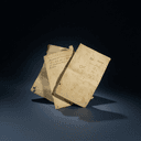 Encrier et papier à lettres