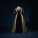 Robe de cour en soie