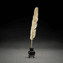 Plume d'oie et encrier