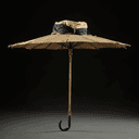Ombrelle et chapeau