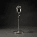 Micro de scène chromé