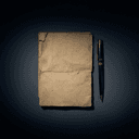 Carnet d'enquêtrice et stylo