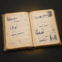 Handwritten screenplay notebook