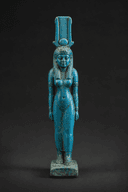 La Statue en Faïence Bleue