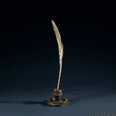 Plume d'oie et encrier