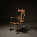 Rocking-chair en bois