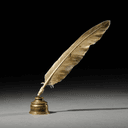 Plume d'oie et encrier