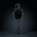 Miroir en bronze poli