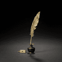 Plume d'oie et encrier
