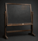 Tableau noir et craie