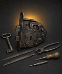 Serrure et outils de serrurier