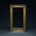 Miroir à cadre doré