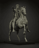 Buste ou statue équestre