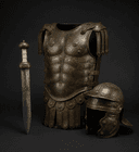 Glaive (gladius) et armure