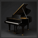 Studio grand piano