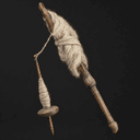 Spindle and distaff