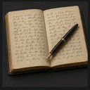 Le manuscrit et le stylo