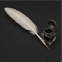 Plume d'oie et encrier