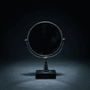 Miroir en bronze poli