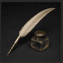 Plume d'oie et encrier