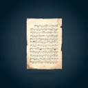 Partition manuscrite de jazz