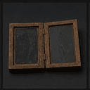 Tablette de bois ciré