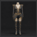 Tenue de scène spectaculaire