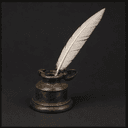 Plume d'oie et encrier