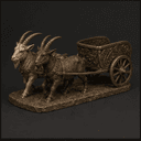 Char tiré par des boucs