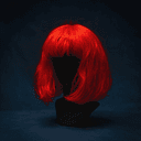Perruque rouge vive