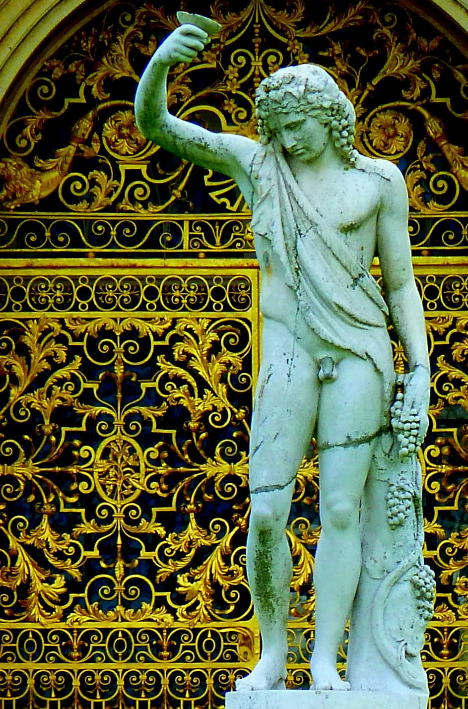 Statue at Burghley House