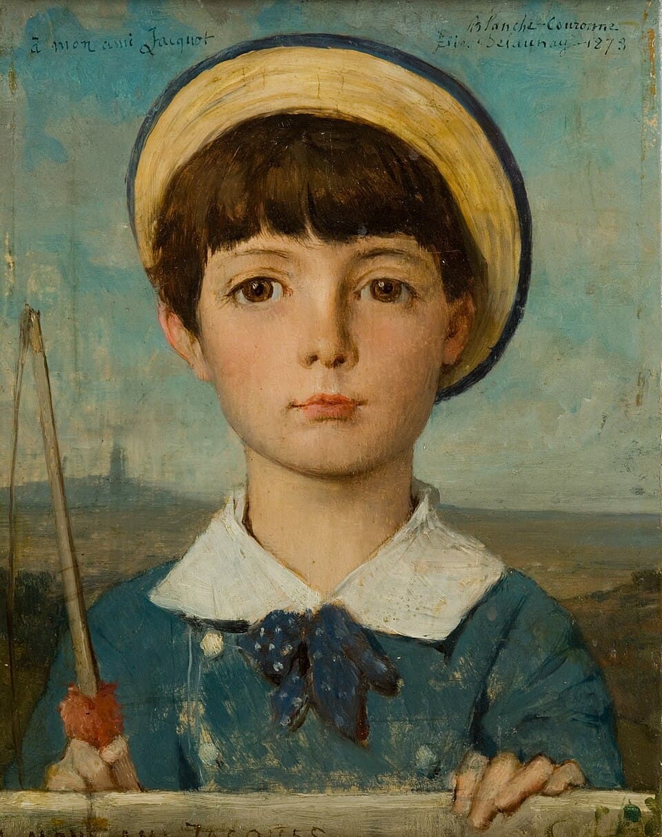 French:  Portrait de Jacques Bizet, enfantlabel QS:Lfr,"Portrait de Jacques Bizet, enfant"
