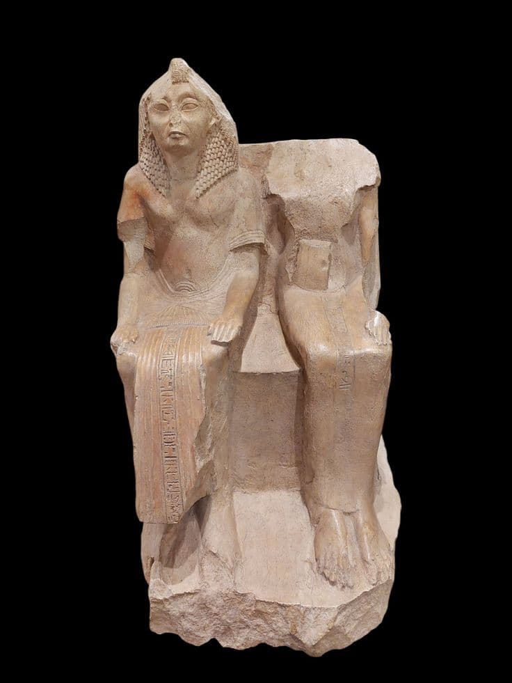 Group Sculpture of Merymaat and his wife Nefertari