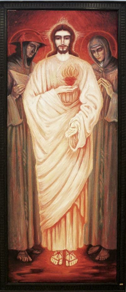 Efrem Maria z Kcyni, Serce Jezusa, św. Bonawentura i św. Aniela z Foligno