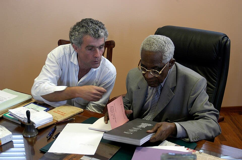 Philippe Mouillon avec Aimé Césaire 002