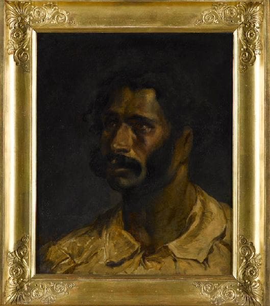 Géricault - Portrait d'homme en buste, dit Le charpentier de la Méduse, 1818 vers