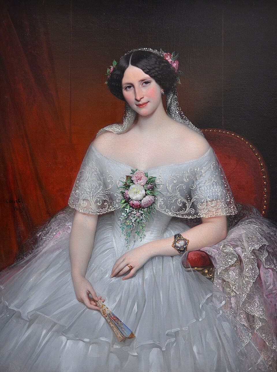 Rouen (Seine-Maritime) - Musée des Beaux-Arts - "Madame Félix-Archimède Pouchet, 1849" (Joseph-Désiré Court, 1796-1865) (32823630351)