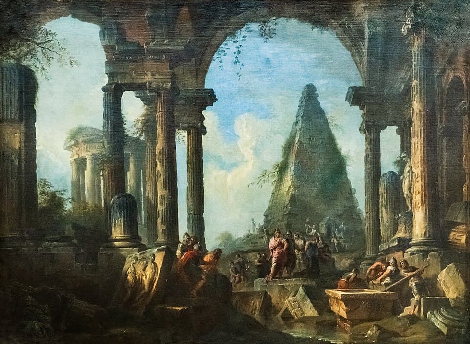 (Narbonne) Alexandre le Grand devant le tombeau d'Achille - Giovanni Panini - Musée des Beaux-Arts de Narbonne