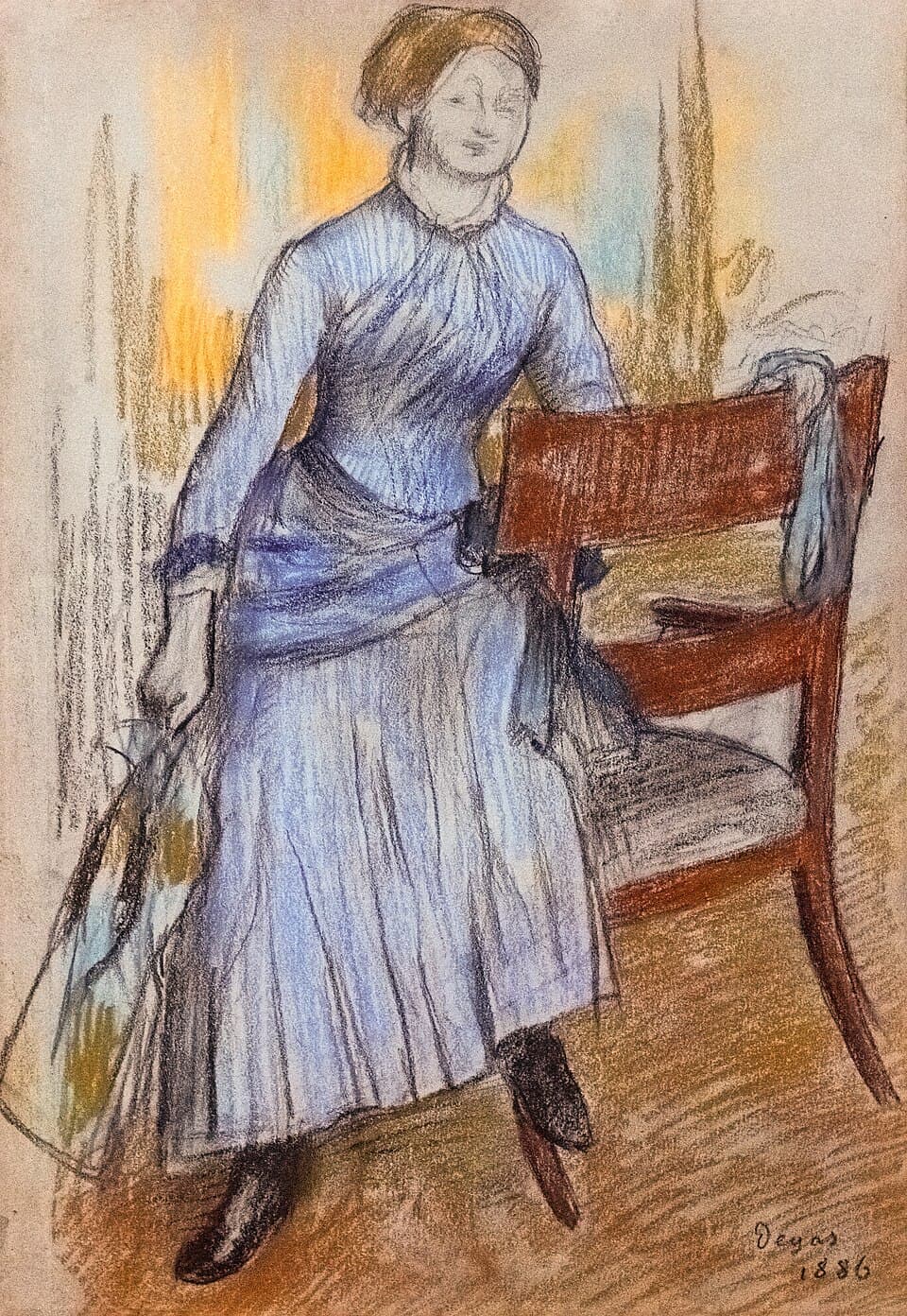 (Albi) Etude pour un portrait de Hélène Rouart (Mme Martin) 1886 - Edgar Degas