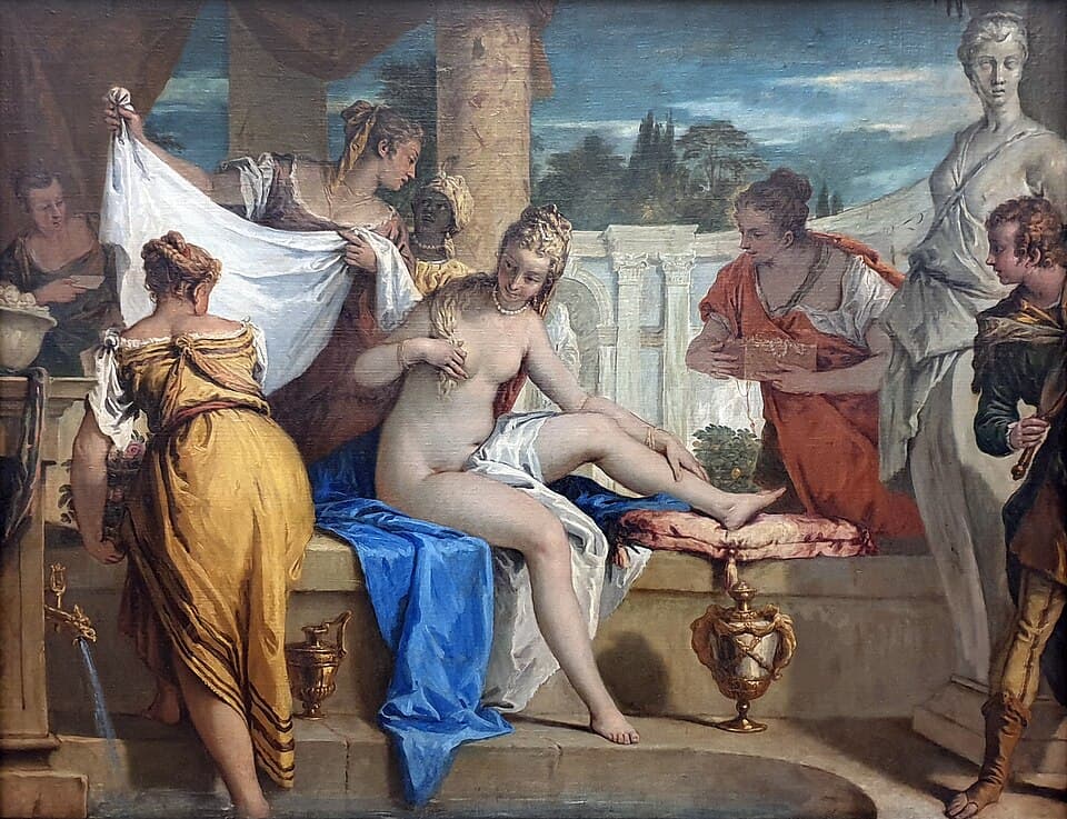 German: Bathseba im Bade Bathsheba at her bathtitle QS:P1476,de:"Bathseba im Bade "label QS:Lde,"Bathseba im Bade "label QS:Lit,"Betsabea al bagno"label QS:Lfr,"Bethsabée au bain"label QS:Lpl,"Betsa
