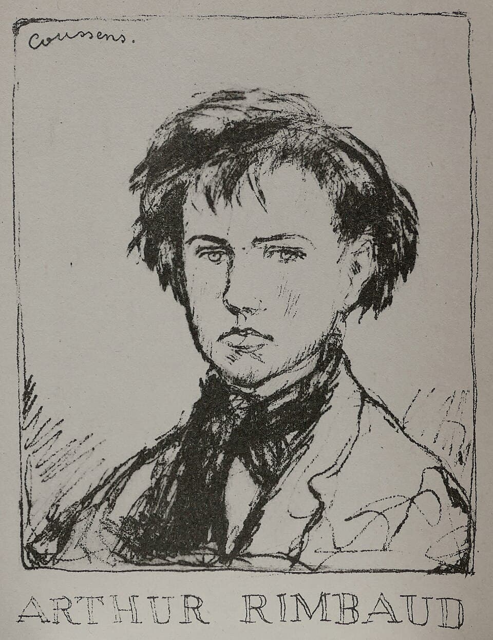 Portrait d'Arthur Rimbaud 1923 Armand Coussens