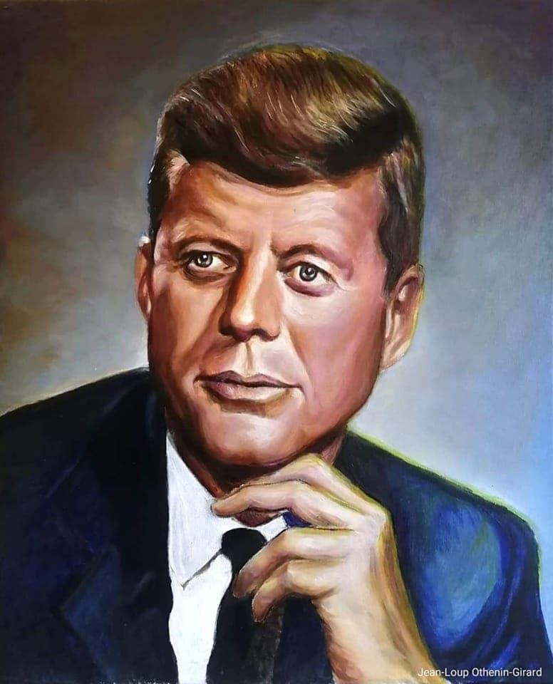 Tableau de John Fitzgerald Kennedy par Jean-Loup Othenin-Girard