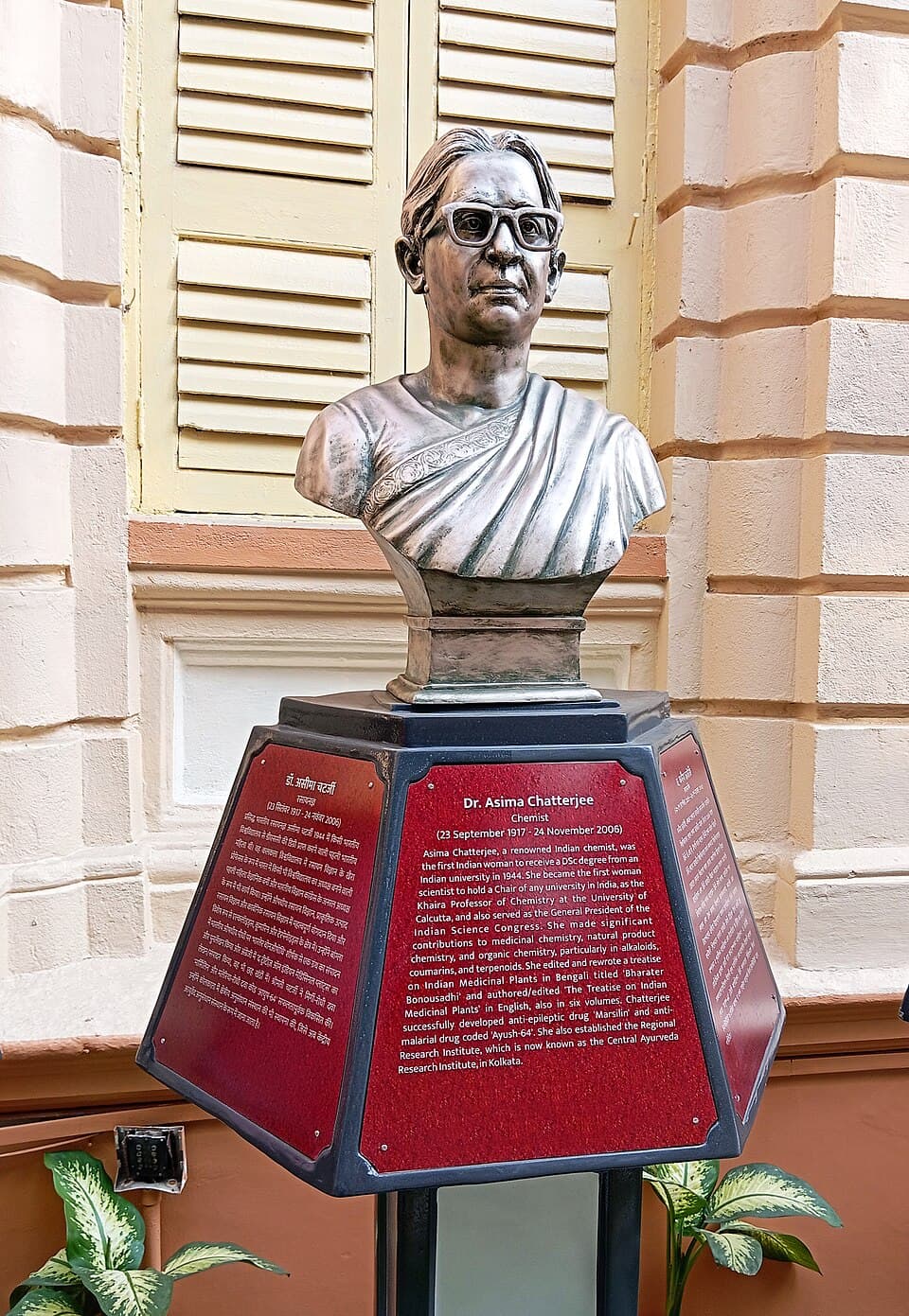 Statue of Asima Chatterjee