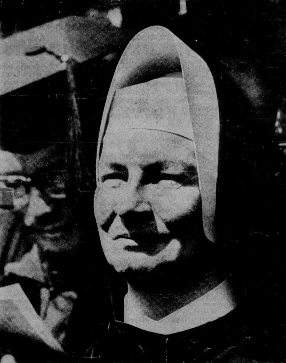 Sister Mary Kenneth Keller at PhD graduation ceremony (cropped)