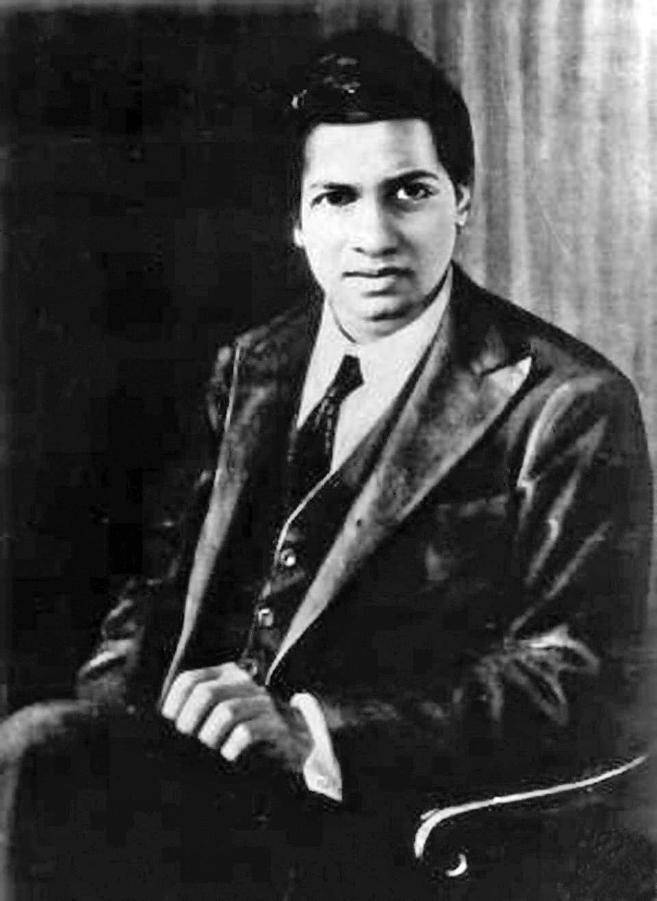 Portrait de Srinivasa Ramanujan