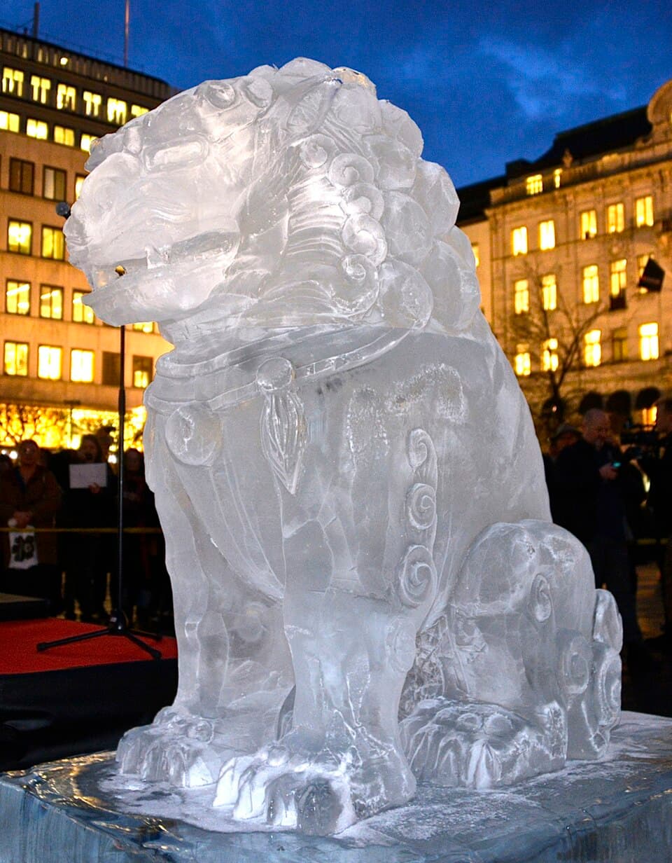 Ai Weiweis Ice Sculptures in Stockholm 2014