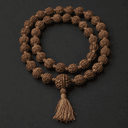 Chapelet de prière (mala) en rudraksha