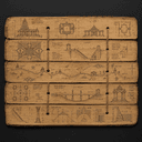 Plans de construction en feuilles de palmier