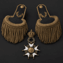 Military Rank Medal and Epaulettes