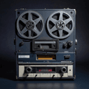 Cassette audio magnétique (magnétophone à bobines)